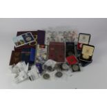 GB / World in a small box, includes Silver Proof Crowns , GB Proof set 2003 etc