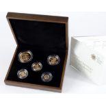 Five coin set 2010 Proof FDC boxed as issued