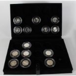 GB Royal Mint : London 2012 Silver 50p Sports Collection (incomplete) contains 14 of the coins, with