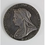 British Commemorative Medallion, silver d.55.5mm: Diamond Jubilee of Queen Victoria 1897, the