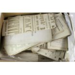 Ephemera - very large quantity of property auction sale details in large box. Much Ipswich