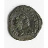 Carausius billon antoninianus, reverse Pax with upright sceptre, no letters in field, nothing in