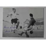 Raich Carter b & w postcard size image of Carter scoring for Derby County. Carter played for Derby