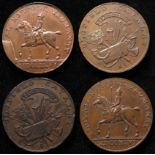 Norfolk, Blofield 18th. century halfpenny tokens, D&H 6, reverse with edge die flaw before horse,