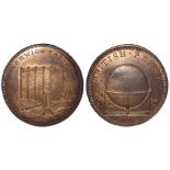 Middlesex copper penny by Skidmore Series, Norwich, Castle/Globe, D&H 130, rare, impaired lustre,