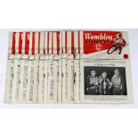 Wembley Speedway home programmes for 1952 (approx 26)