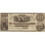 USA, Commercial Bank $10 (Gratiot). 18-- unissued, EF
