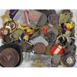 Mixed lot of items (18 approx) - mostly medals.