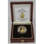 Britannia Ten Pounds (1/10th) 1994 Proof FDC as issued