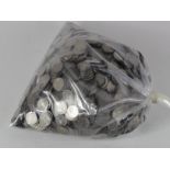 GB Sixpences, cupro-nickel, approx. 7.3 Kg