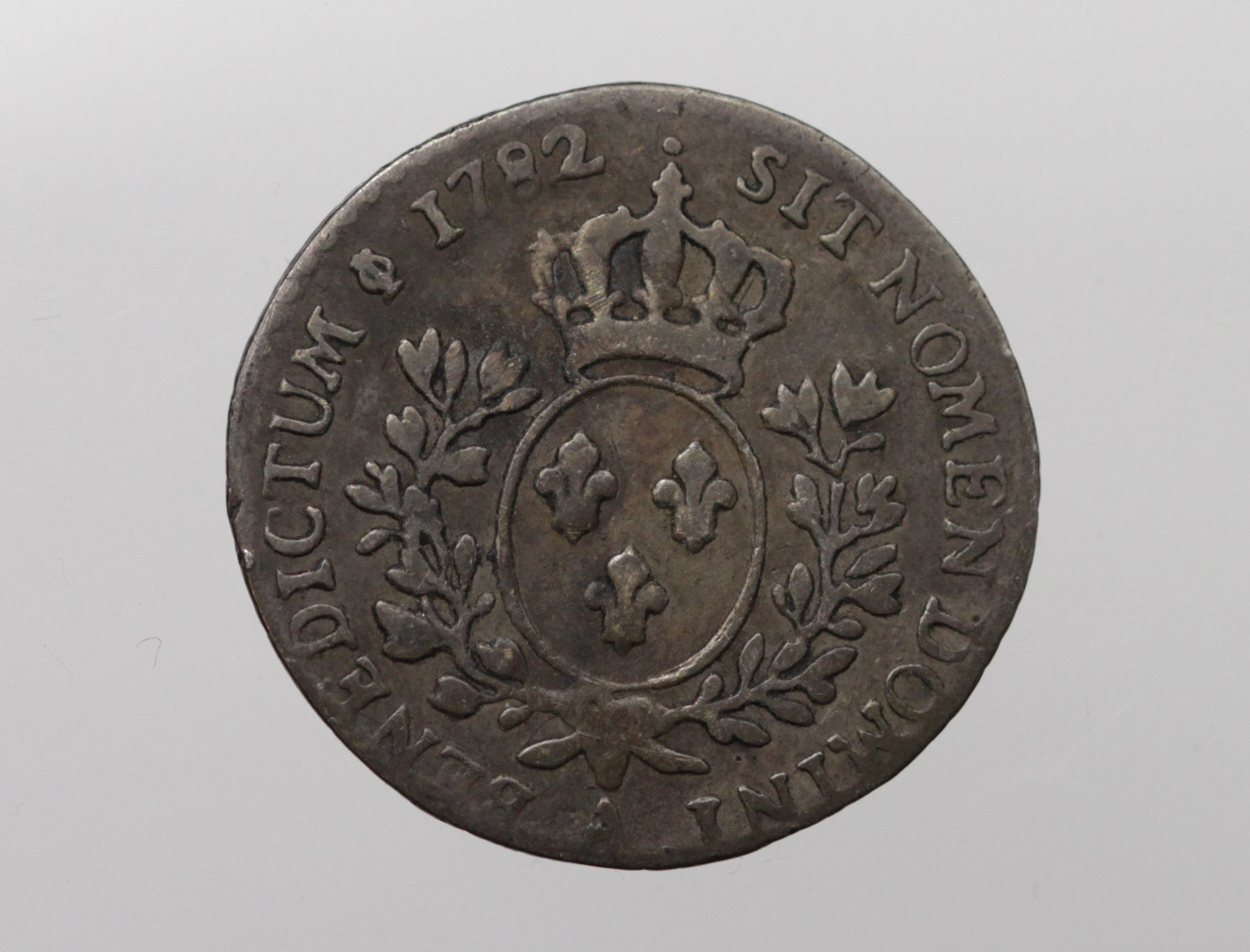 France Louis XVI silver 12 Sols (1/10 Ecu) 1782A, KM# 568.1, toned nVF - Image 2 of 2