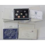 GB Royal Mint Proof Sets (10): Flat Packs: 1970, 1971, 1977, 1982; Blue Sets: 1983, 1984, 1985,