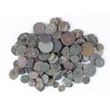 Approx 665g of mixed Ancient coins in a stock box (needs sorting)