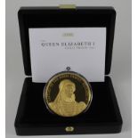 Cook Islands $500 2008 "Elizabeth I" Proof FDC boxed with certificate and struck in 18ct gold,