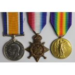 1914 Star Trio to 2179 Pte H Warner 9/London Regt. Entitled to the Clasp & Rosette (3)