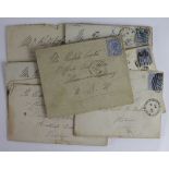 Australian States 1880's postal history addressed to Mr Ralph Curtis, sent from Queensland (6) and