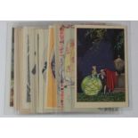Art Deco, approx 13 Glamour cards, inc. Colombo, Anichini, Chiostri (2), Kaby etc.