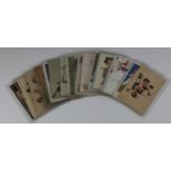 Boxing, approx 21 cards inc. Comedy, Battling Siki, Monte Blue, RP, Gallia Advert, Fantasy,