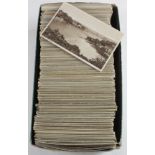 Box of older vintage English topo postcards (approx 700)