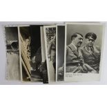 Adolf Hitler, RP cards, with Franz Seldte, in uniform, with Goring, with King Emmanuel. (7)