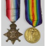 1915 Star & Victory Medal to No.3453 Sowar Ali Akbar Khan 34/Horse (Poona Horse). (2)