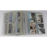 Ipswich Suffolk, Essex and other GB locations, large range of old and modern postcards in leaves (