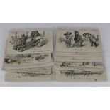 Cats, The Courtship & Marriage of Mr Thomas (set of 12 cards)