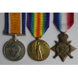 1915 Star Trio to 1750 Pte H Groom 3-Co of London Yeomanry (3)