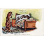 Louis Wain cats postcard - Faulkner, The Doctor’s Christmas Present.