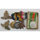 1914 Star Trio with original Aug - Nov clasp and Defence Medal in original box. Trio to 76102 Dvr A.