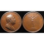 British Commemorative Medal, bronze d.54mm: Death of Charles James Fox 1806, by T. Webb, Eimer no.