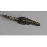 Mediaeval silver pendant in the form of an arrow or spear, rare, light damage