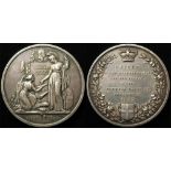 British Commemorative Medal, silver d.51mm: Reform Bill 1832, by B. Wyon, Eimer no. 1254, toned GVF,