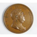 British Commemorative Medal, bronze d.54mm: Death of Charles James Fox 1806, by T. Webb, Eimer no.