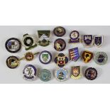 Bowls badges - nice collection c1950's/60's including - Norwich/Norfolk includes New Norfolk Bowling