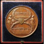 British Commemorative Medal, bronze d.76mm: Blackfriars Bridge and Holborn Valley Viaduct Opened