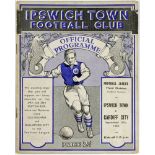 Ipswich Town v Cardiff City match played in 3rd division on 10/9/38, season 1938/39 was first league