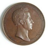 British Commemorative Medal, bronze d.58mm: Richard Sainthill (numismatist) 1855, by L.C. Wyon,