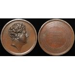 British Commemorative Medal : Death of George IV 1830, the 113mm bronze laminate type Eimer 1216b