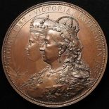 British Commemorative Medal, bronze d.80mm: Golden Jubilee of Queen Victoria 1887, the Corporation
