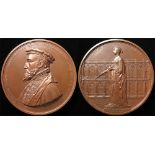 British Commemorative Medal, bronze d.73.5mm: Royal Exchange Opened 1844, by W. Wyon, Eimer no.