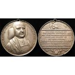 British Commemorative Medal, silver d.36mm: Death of George Whitefield 1770 (methodist founder), see