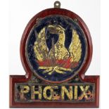 Old Phoenix Fire Company mark, mounted on modern plinth (approx 9½ inches tall, not including the