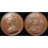 British Commemorative Medal, bronze d.77mm: Golden Jubilee of Queen Victoria 1887, official Royal