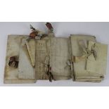 Ephemera - 17th century vellum Indentures etc (8)