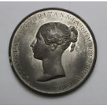 British Commemorative Medal, white metal d.74mm: Coronation of Queen Victoria 1838, by G.R.