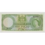 Fiji One Pound P53h (1/12/1965) aUnc