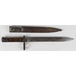 Bayonet: An Austro - Hungarian Model 1895 Carbine bayonet. Ricasso marked 'FG' over 'G.Y.' the