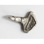 Viking silver axe pendant in the form of Thor's Hammer 28mm. overall