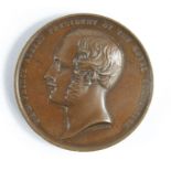 British Exhibition Medal, bronze d.44mm: Great Exhibition 1851 Exhibitor's Medal, by W. Wyon,